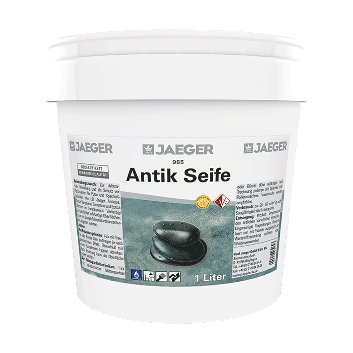 Jaeger Antik Seife 1,0 kg 9850000-111 Farblos